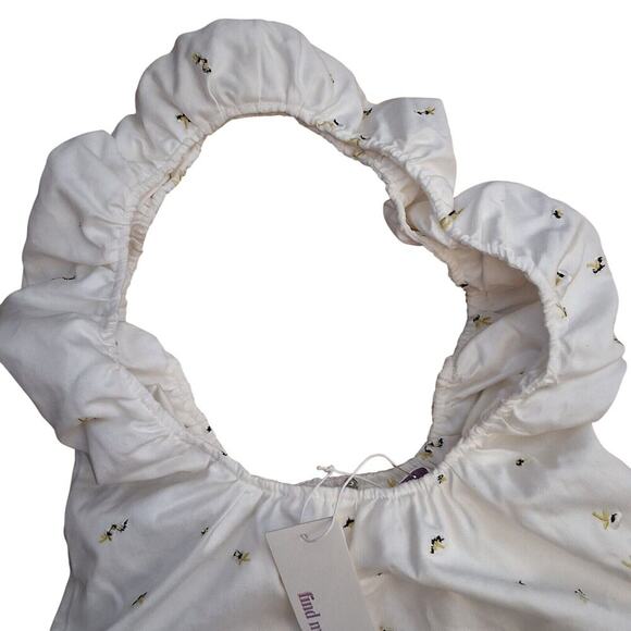 NWT Find Me Now Ruffle Cotton Floral Shoulder Bag - F6 - Picture 3 of 5